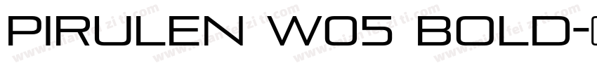 Pirulen W05 Bold字体转换